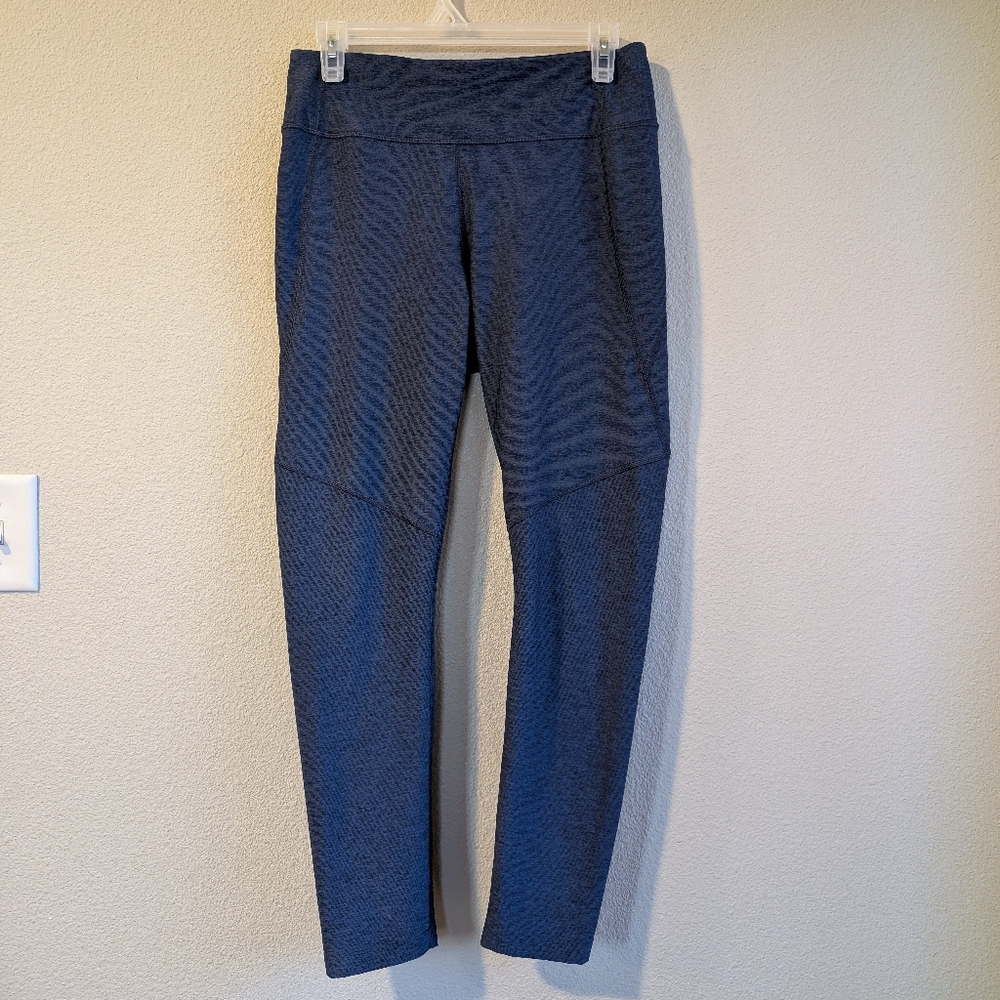 Outdoor Voices Size Large Navy Blue Heathered Leggings